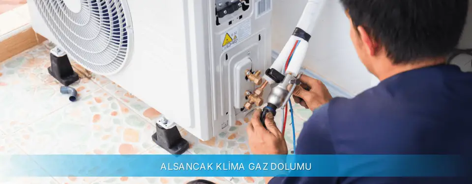 Alsancak İlçemi Midea Klima Gaz Dolumu